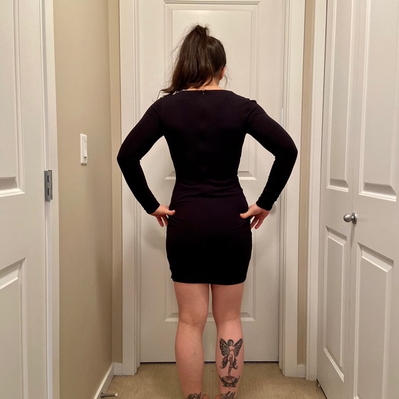 Highline Collective Jersey Zipper Slit Dress - Picture 3 of 4